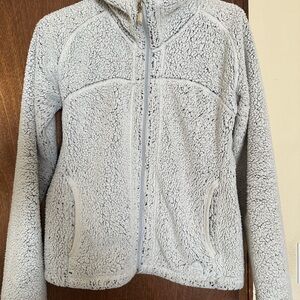 Nike ACG Sherpa Jacket Women’s White Full Zip Long Sleeve Fleece Hood